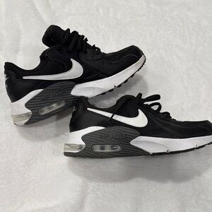 Nike Black and White Air Max Shoes